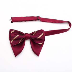 Nœud Papillon <span class=keywords><strong>Homme</strong></span> Vintage à Motifs Floraux, Grande Forme Corne, <span class=keywords><strong>Chic</strong></span> et Professionnel, Double Couche, Pointu, pour Costumes et Événements Formels - Product Image 6