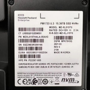 PM1733 U.3 15.36TB SSD NVMe MZXL515THALA-00AH3 MZ-XL515T0 NVME P22267-005 SSD - Product Image 1