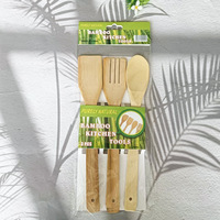 Spatule de cuisine en bambou sans peinture pour poêles antiadhésives, spatule à riz et spatule à pot avec long manche