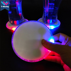 Dozza-capteur de gravité pour boîte de nuit, bouteille magnifique, 10cm, avec Logo personnalisé, dessous de verre LED, bière et vin, tapis - Product Image 2