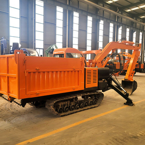 Multifunctionele Bouwmachines Mini Crawler Dumper Met Graver 5 Ton Kleine Rupsband Transporter Dumper Graafmachine - Product Image 5