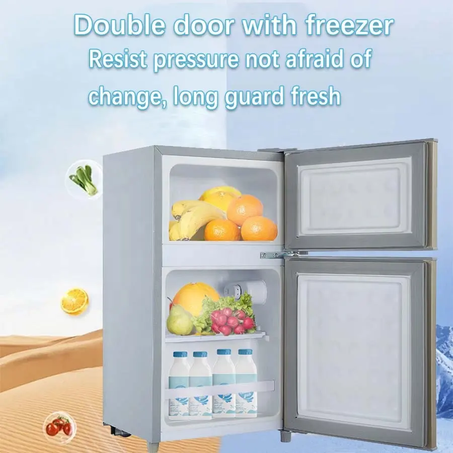 European standard plug refrigerator Two-door apartment home refrigerator Compact refrigerator