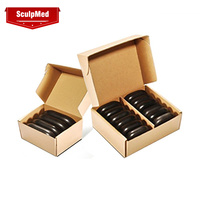 Pack de pierre de basalte ovale moyenne pierre de massage spa énergie pierre chaude