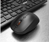 Produsen Kustom OAK940 Slim Ergonomis Ultra Tipis 108 Tombol 2.4Ghz Wireless Mouse Keyboard Combo Tahan Air 3 Tombol