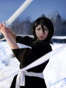 ชุดกิโมโนญี่ปุ่น Kuchiki ชุดแฟนซีคอสเพลย์อนิเมะแบบหรูหราความตาย - Product Image 4