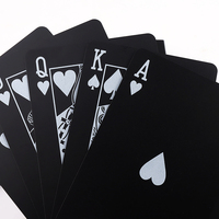 Cartes à jouer en PVC, lavables, résistantes à la décoloration, pour jeu familial, avec boîte, cadeau de haute qualité