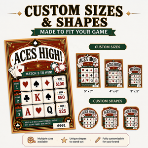 Original Color Free Desgin Digital Printing Three Windows Break Open Tickets Double Sided Cardboard Pull Tab Card - Product Image 5