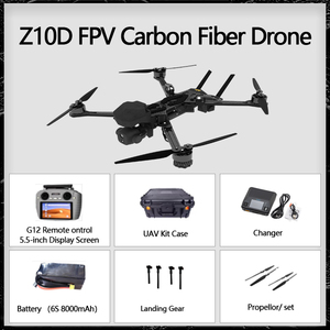 โดรนติดตั้งกล้อง AI Tracking ขนาด 10 นิ้ว โดรน FPV ระยะไกล 10-15 กม. รับน้ำหนักได้ 3 กก. ระบบระบุตำแหน่งทั่วโลก กล้องถ่ายภาพความร้อน 4k - Product Image 3