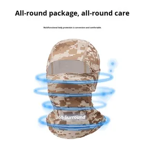 Maschera Protettiva Unisex per Ciclismo Primavera-Estate, Protezione Solare, Antipolvere, Traspirante, Copricapo Balaclava per Sport all'Aperto - Product Image 3