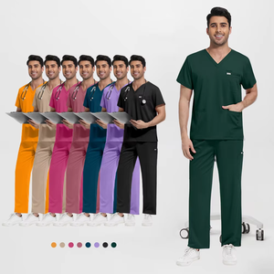 Set di Uniformi Mediche Unisex, Completi Infermieristici a Maniche Corte, Tute Sanitarie per Donne, Uniforme Ospedaliera - Product Image 2