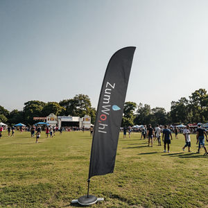 屋外印刷プロモーションレストランバナービジネス広告フェザービーチフラグ - Product Image 4