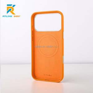 Étui robuste <span class=keywords><strong>en</strong></span> métal diamanté pour iPhone 18 Pro, <span class=keywords><strong>coque</strong></span> de protection magnétique <span class=keywords><strong>en</strong></span> <span class=keywords><strong>cuir</strong></span> tressé à la main <span class=keywords><strong>avec</strong></span> bouton d'action intelligent IA - Product Image 2