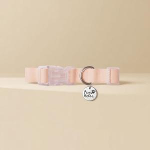 Collar de Perro de Lujo Personalizado Elegante de Talla M, PVC Impermeable, Ajustable, Accesorio para Mascotas, Diseño Simple y Duradero - Product Image 1