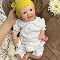 Poupée Reborn souple en silicone avec yeux/mains ouverts, poupée nouveau-né lestée pour fille, avec certifications CE/CPC, idéale pour cadeau/collection/ou comme accessoire de film