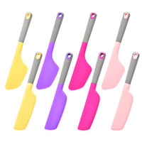PERFOSO Spatule en silicone réutilisable extra large, cuillère à mélanger/racloir/épandeur à glaçage multifonctionnel, outil de cuisson antiadhésif en PP