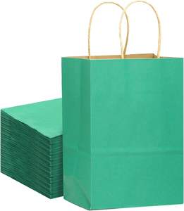 Bolsa de Papel Kraft Impresa, Resistente y de Primera Calidad, para Uso Promocional en Cafeterías y Panaderías, Ecológica, Reciclada y Personalizada, al por Mayor - Product Image 1