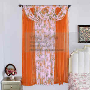<span class=keywords><strong>Rideaux</strong></span> de luxe 5 pièces à motifs floraux, en polyester transparent avec œillets, pour <span class=keywords><strong>salon</strong></span> et chambre à coucher - Product Image 5