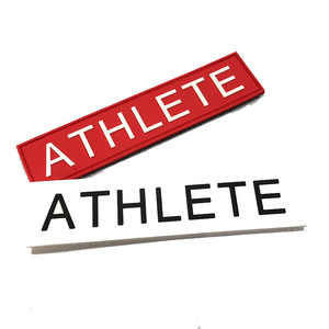 Patch personalizzata in PVC di gomma personalizzata con gancio e loop per lo zaino Fitness atleta - Product Image 4