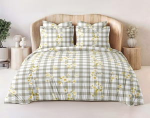 Ensemble de literie en microfibre toutes tailles, 3 pièces, 100% microfibre, sans plis, lavable en machine, tissu doux et confortable pour la chambre - Product Image 2