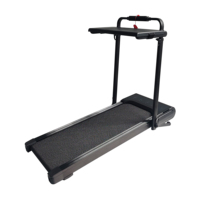 Tapis roulant motorisé pliable pour la maison avec fonction de marche électrique, écran LCD, portable, vitesse de 1 à 12 km/h, sans test de fréquence cardiaque