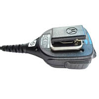 Microphone portable PMMN4065A MOTOROLA avec prise audio 3,5 mm et protection anti-vent pour radios APX4000 APX6000 APX7000