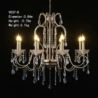 Lustre de mariage suspendu, décoration de plafond, candélabre, lustre en cristal doré, accessoires de mariage