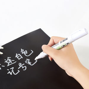 <span class=keywords><strong>Stylo</strong></span> marqueur Permanent imperméable de couleur blanche, <span class=keywords><strong>stylo</strong></span> marqueur <span class=keywords><strong>indélébile</strong></span>, <span class=keywords><strong>stylo</strong></span> tableau <span class=keywords><strong>blanc</strong></span>, encre effaçable à sec, plastique PP permanent Dunpai - Product Image 3