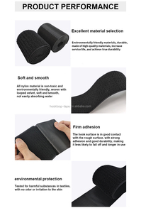 하이 퀄리티 학년 100% 나일론 사출 후크 및 루프 테이프 강한 당겨 부드러운 사출 나일론 화이트 블랙 사용자 정의 신발 아기 - Product Image 5