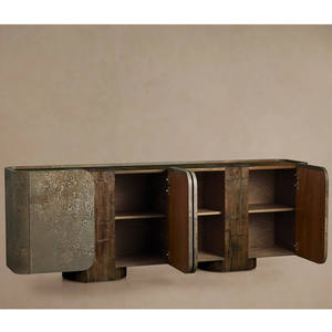 أثاث أثاث طاولة جانبية خشبية صلبة حواف منحنية من الجمال الطبيعي - Product Image 5