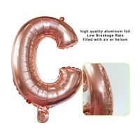 Ballon en aluminium en forme de lettre de l'alphabet de 40 pouces pour décoration et fournitures de fête, mariage, Saint-Valentin, Thanksgiving