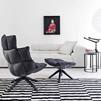 Mode Licht Luxus Designer Möbel Wohnzimmer Lounge Stuhl fauler Stuhl Sitzsack Sofas Chaise Lounge Stoff Sofa Stuhl