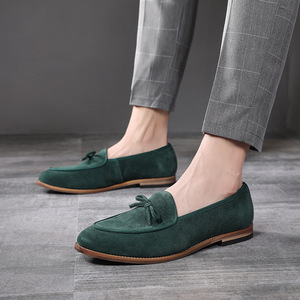 Zapatos de vestir de conductor para <span class=keywords><strong>hombre</strong></span>, <span class=keywords><strong>mocasines</strong></span> sin cordones de Color verde de alta calidad para <span class=keywords><strong>hombre</strong></span> - Product Image 6