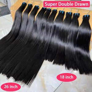 Fornitore all'ingrosso di capelli grezzi vietnamiti non trattati, vergini, naturali, setosi, lisci come seta, con doppia trama, in fasci - Product Image 3