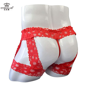 Free Size Sexy <strong>Men's</strong> Underwear Lace Gay Thong Sissy Panties <strong>c</strong> <strong>String</strong> <strong>Mens</strong> g <strong>String</strong> Thong <strong>for</strong> <strong>Men</strong> - Product Image 1