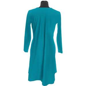 ขายตรงจากโรงงาน ชุดเดรสลำลองคอวีสีเทาสวยหรู แขนยาว ความยาวระดับเข่า เหมาะสำหรับใส่ไปชายหาด ใส่ได้แม้ตั้งครรภ์ - Product Image 3