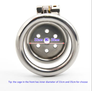 Dispositif de chasteté masculin en acier inoxydable argenté Yamamoto, <span class=keywords><strong>cage</strong></span> à pénis, verrouillage du pénis avec tube urinaire, jouet sexuel - Product Image 3