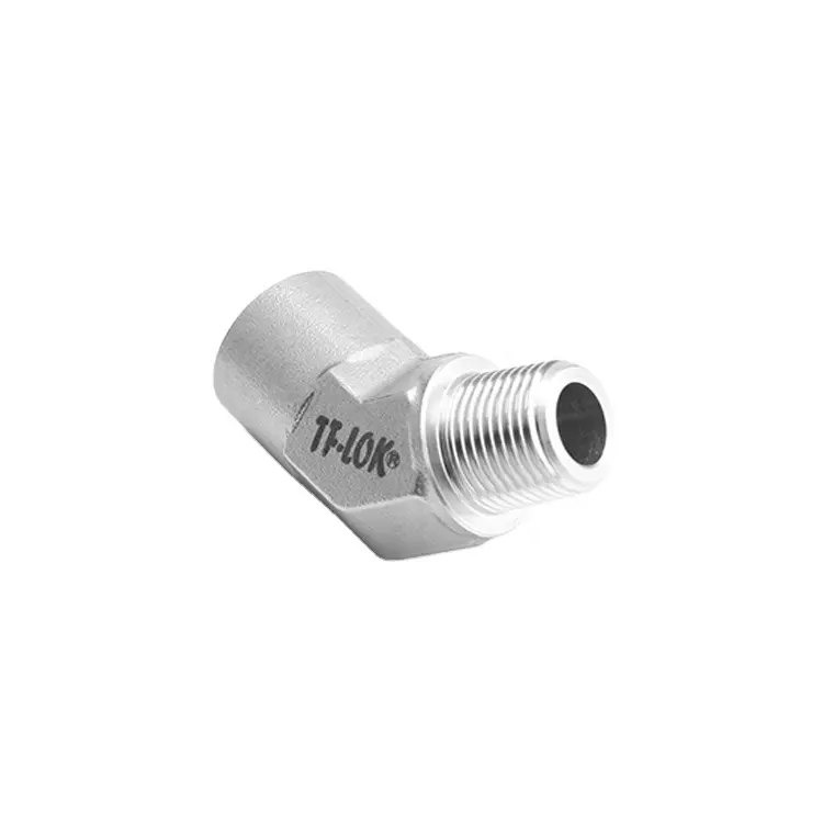 stainless steel 45 degree screw threaded pipe elbow