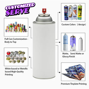 Fabbrica all'ingrosso su misura di banda stagnata Aerosol in metallo durevole e colorato bomboletta <span class=keywords><strong>Spray</strong></span> per confezioni capacità 500ml - Product Image 4