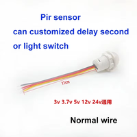 Interrupteur à détecteur de mouvement intelligent IKSLED 5V/12V/24V, marche/arrêt automatique, détecteur IR, certifié CE, pour bandes LED, armoires, escaliers