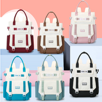 Sac à dos scolaire imperméable, grande capacité, léger, moderne, color block, multi-poches, pour enfants, adolescents, garçons, filles, étudiants
