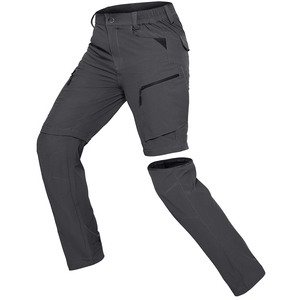 Pantaloni <span class=keywords><strong>Cargo</strong></span> Convertibili da Uomo Personalizzati con Chiusura a Bottoni, Softshell Resistente all'Acqua, Multi-Tasca, Comodi per Uso Quotidiano, Vacanze e Lavoro - Product Image 1