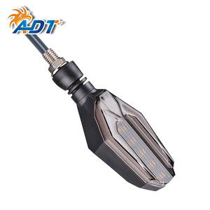 Feux de positionnement à LED bicolores 30SMD DRL blanc, clignotants dynamiques jaunes pour moto - Product Image 4