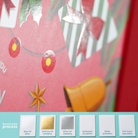 Boîte cadeau de Noël en carton avec couvercle et base pour aliments et friandises, vente en gros