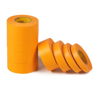 Cinta de Enmascarar Acrílica H113 Resistente al Calor hasta 100 Grados, Rollo Jumbo Goldband, para Pintura Automotriz, Uso en Interiores y Exteriores, Pisos Epóxicos