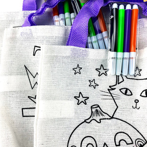 กระเป๋าผ้าแคนวาสโท้ท Diy สำหรับงานฝีมือ,กระเป๋าผ้าแคนวาสสำหรับงาน DIY ใช้ซ้ำได้ - Product Image 6