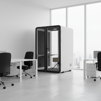 Cabine insonorisée multifonctionnelle moderne et durable UNIBOOTH, cadre en aluminium de précision, installation rapide en module pour bureau à domicile