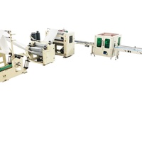 Máquina de alta velocidad para pañuelos faciales interfoliados 5P con motor y engranajes para línea de producción de toallitas húmedas, capacidad de 1 tonelada/día
