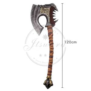 Hache à deux manches en plastique Meshin World of Warcraft Grom Hellscream Gorehowl, jouet de cosplay, objet de collection - Product Image 2