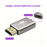 Adaptador HDMI 2.1 Portátil Directo de Fábrica, Conector Extensor HDMI Macho a Hembra de 8K60Hz Chapado en Oro para Laptop, Proyector y Monitor