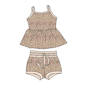 Conjunto de Ropa para Niña, Diseño Lindo, Impresión Personalizada, Libre de Aranceles OEM de Qingli, Conjunto Infantil con Estampado de Piña - Product Image 3